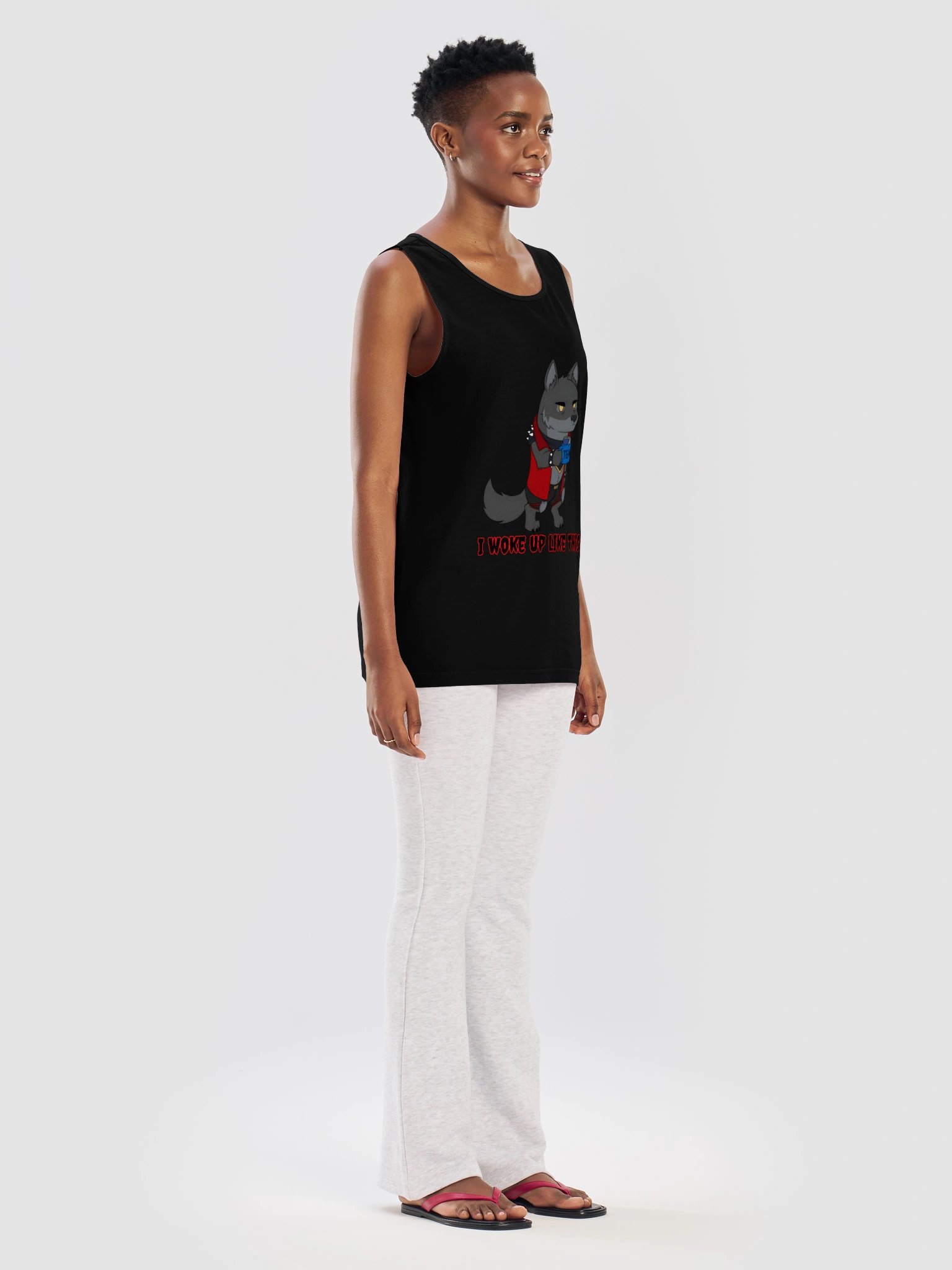 I woke up like this tank product image (9)
