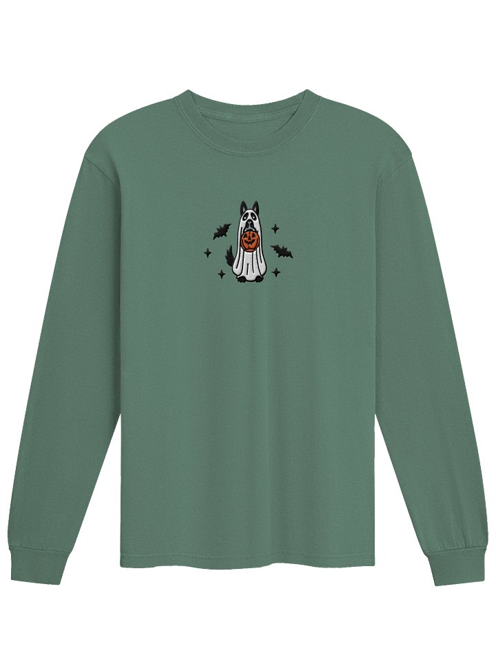 Halloween German Shepherd(Black) Embroidered Long-Sleeve T-Shirt product image (25)