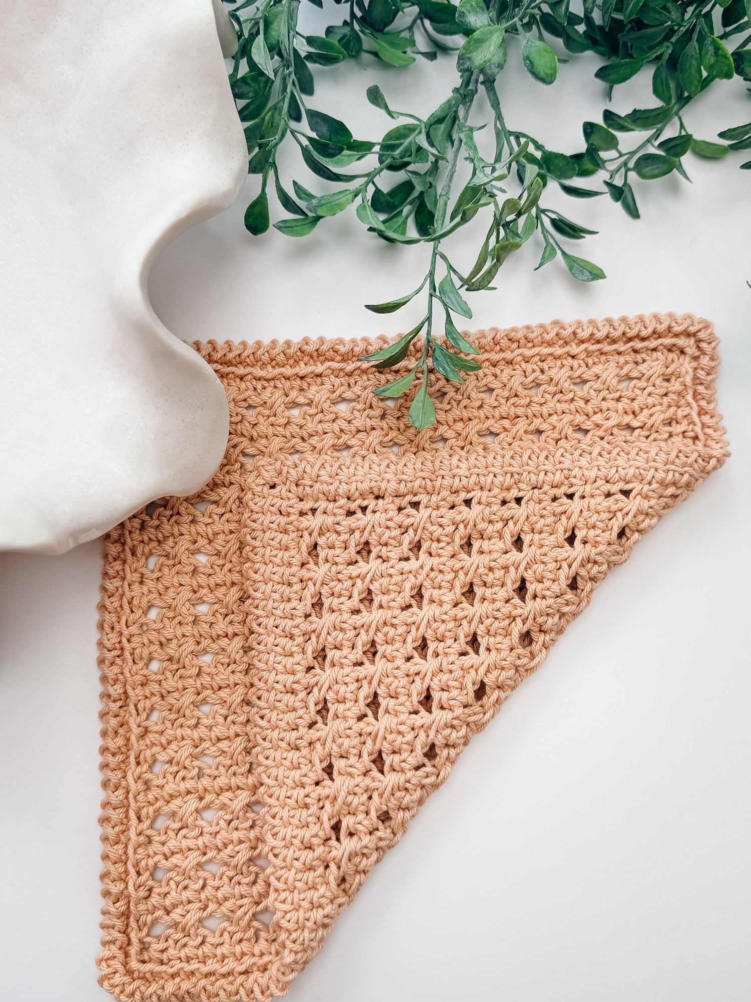 Reed Crossover Stitch Crochet Washcloth Pattern product image (4)