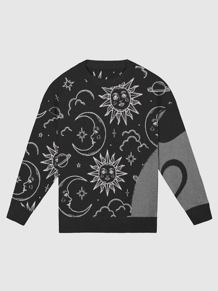 KawaiKitten Contrast Of Dark Knitted Sweater product image (1)