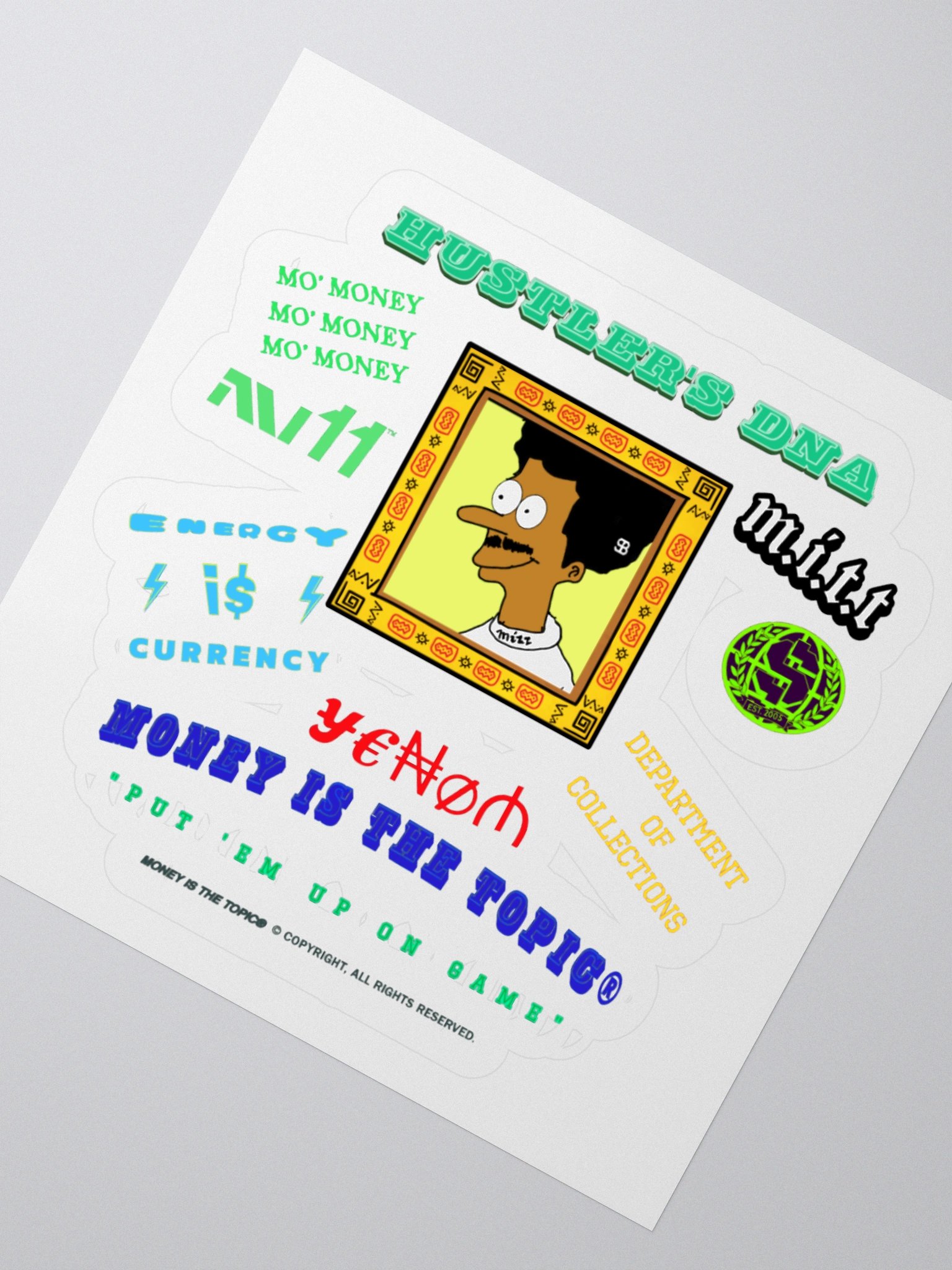 MITT Club Hustler's DNA Kiss Cut Stickers product image (4)