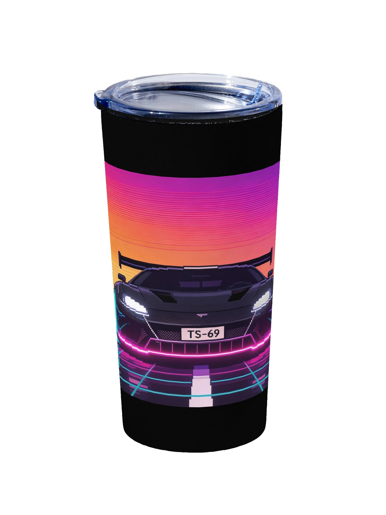 TS-69 Sunset Retro Pixel Art | 20oz Stainless Steel Tumbler product image (2)