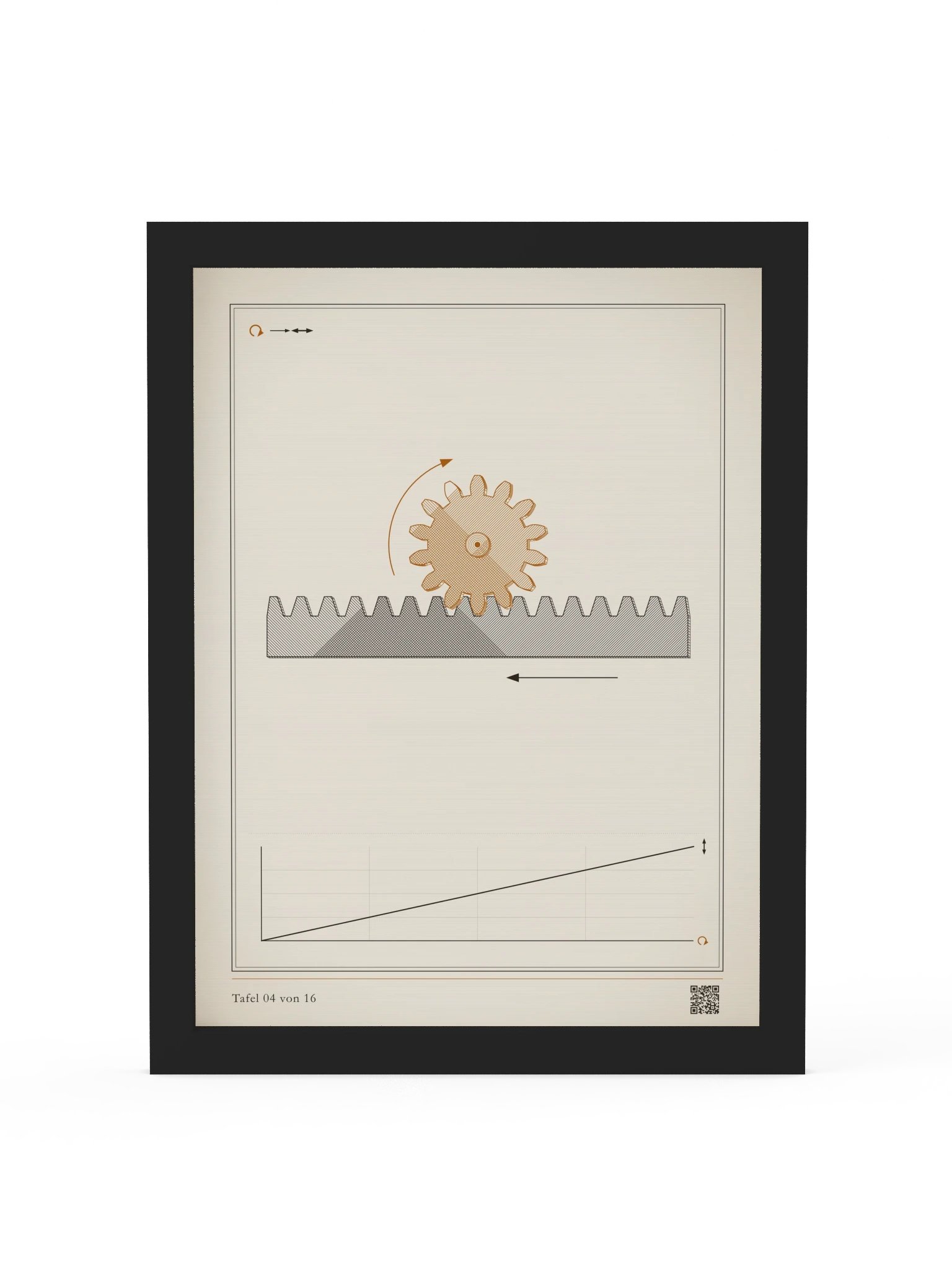 MOTION 04 · Zahnstangengetriebe · gerahmt product image (1)