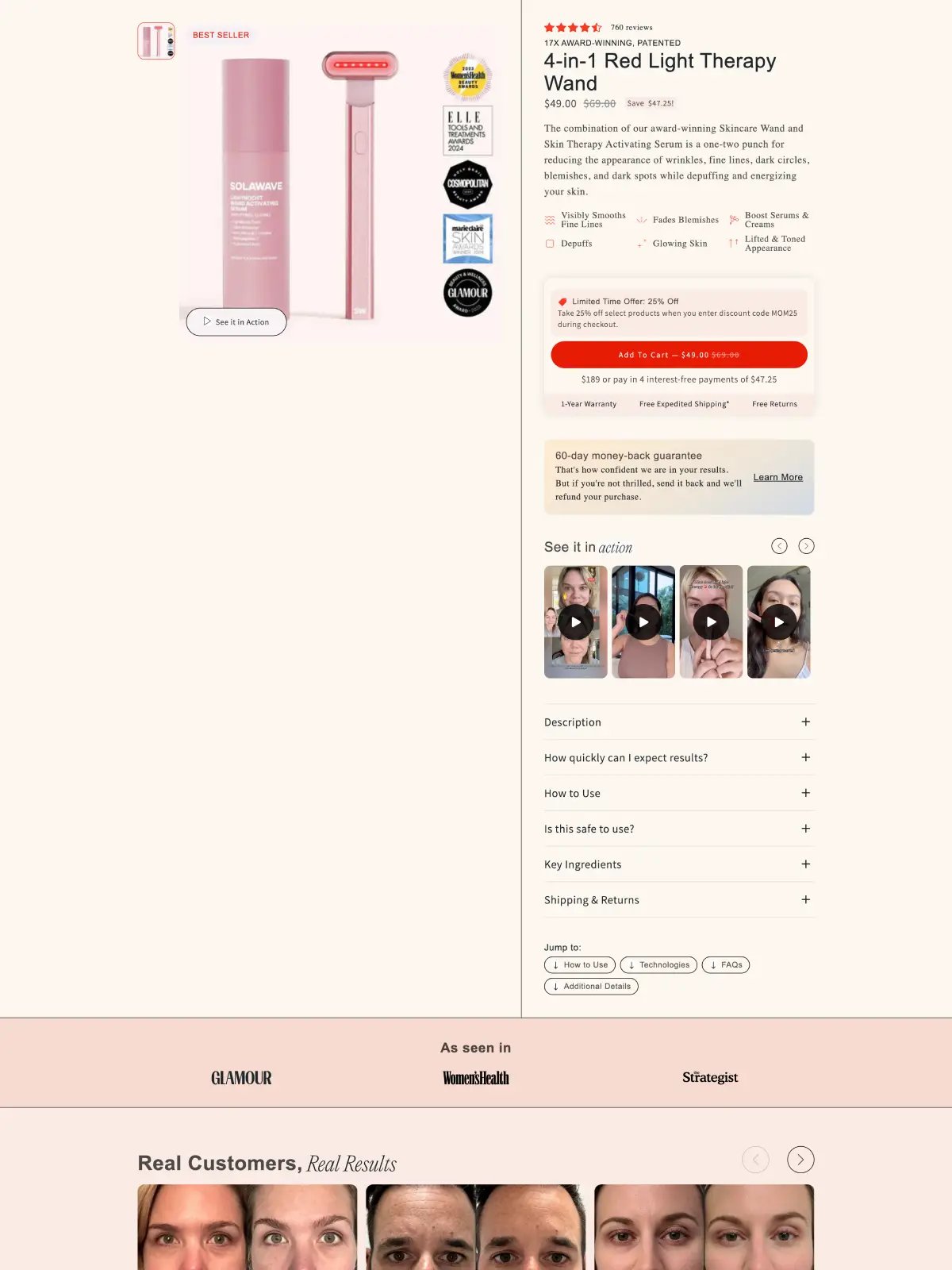 Solawave Skin Care - Replo Product Page Template product image (1)