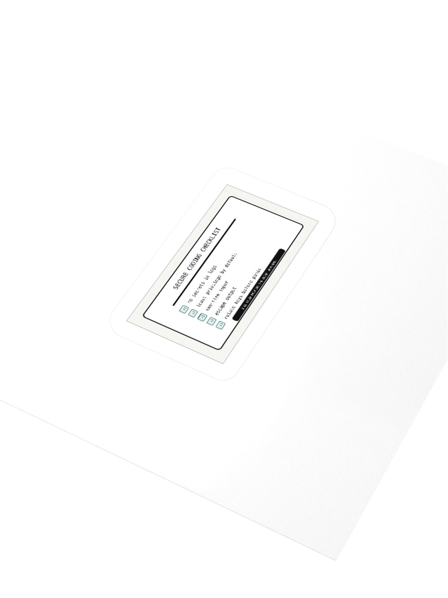 Secure Coding Checklist Sticker product image (10)