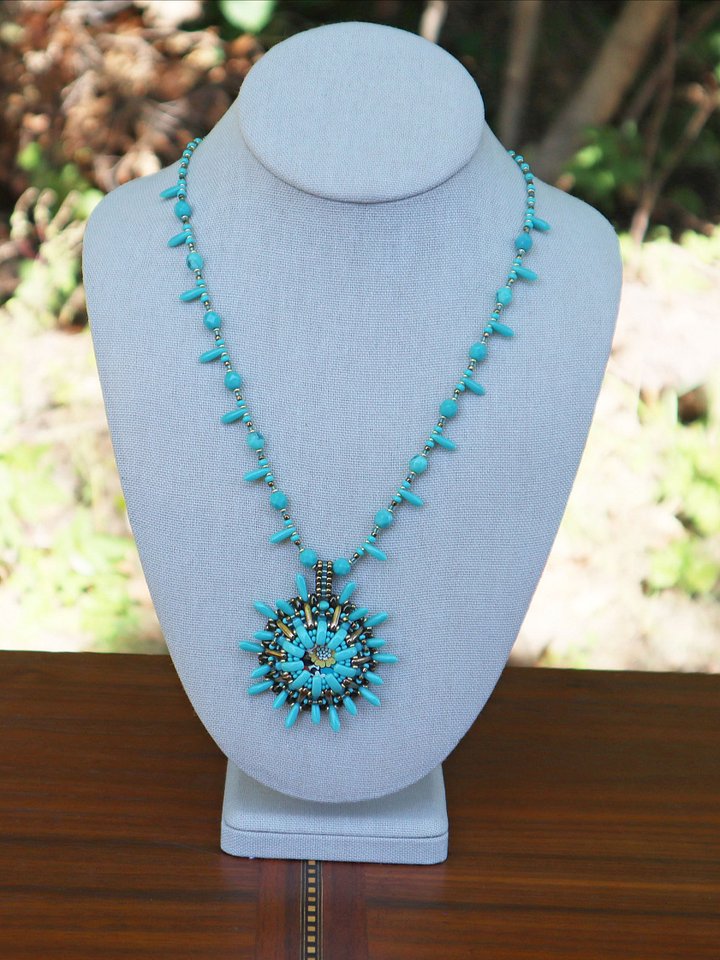 Turquoise Starburst Necklace product image (1)