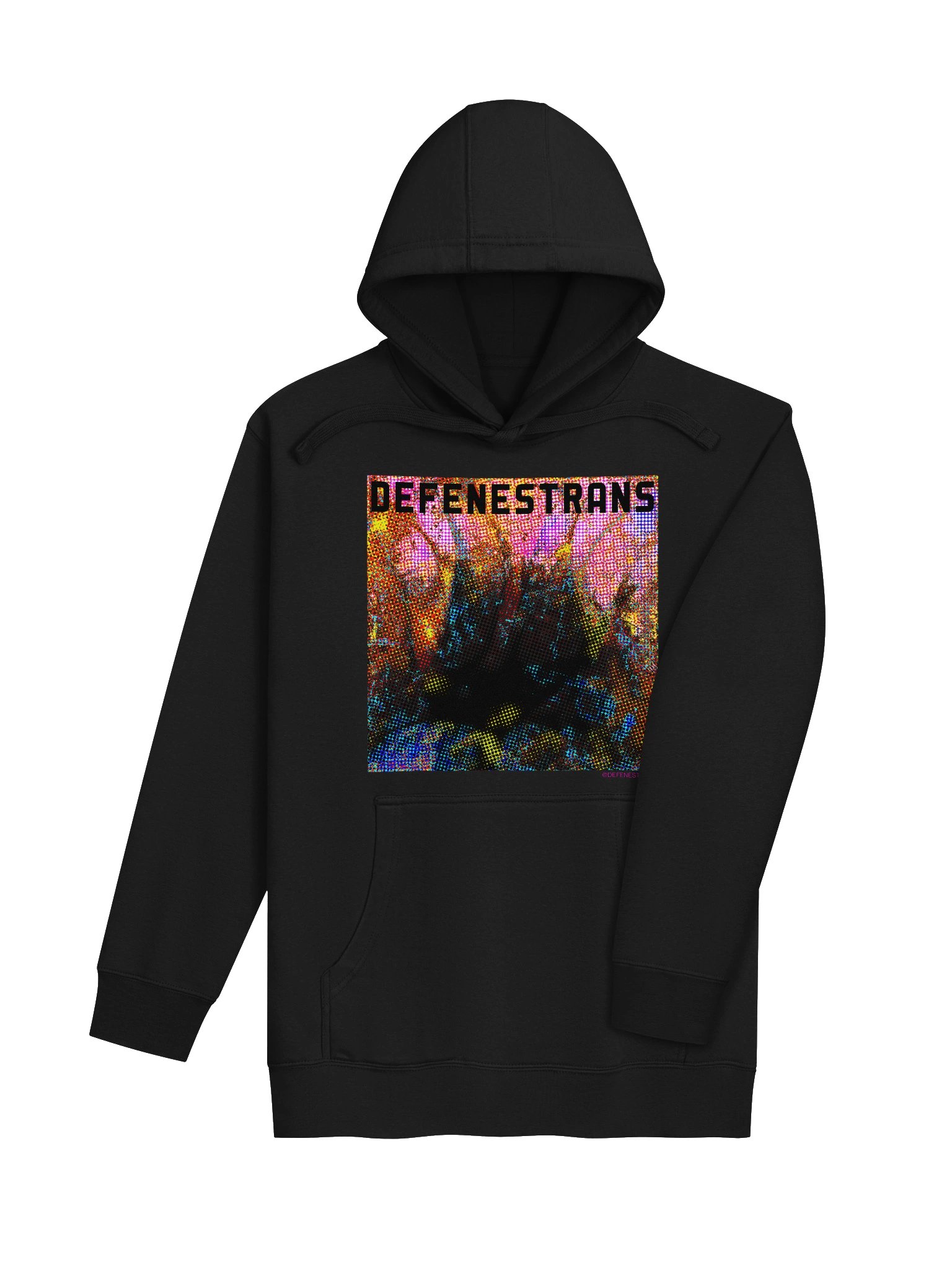 Defenestrans "glow" logo hoodie product image (4)