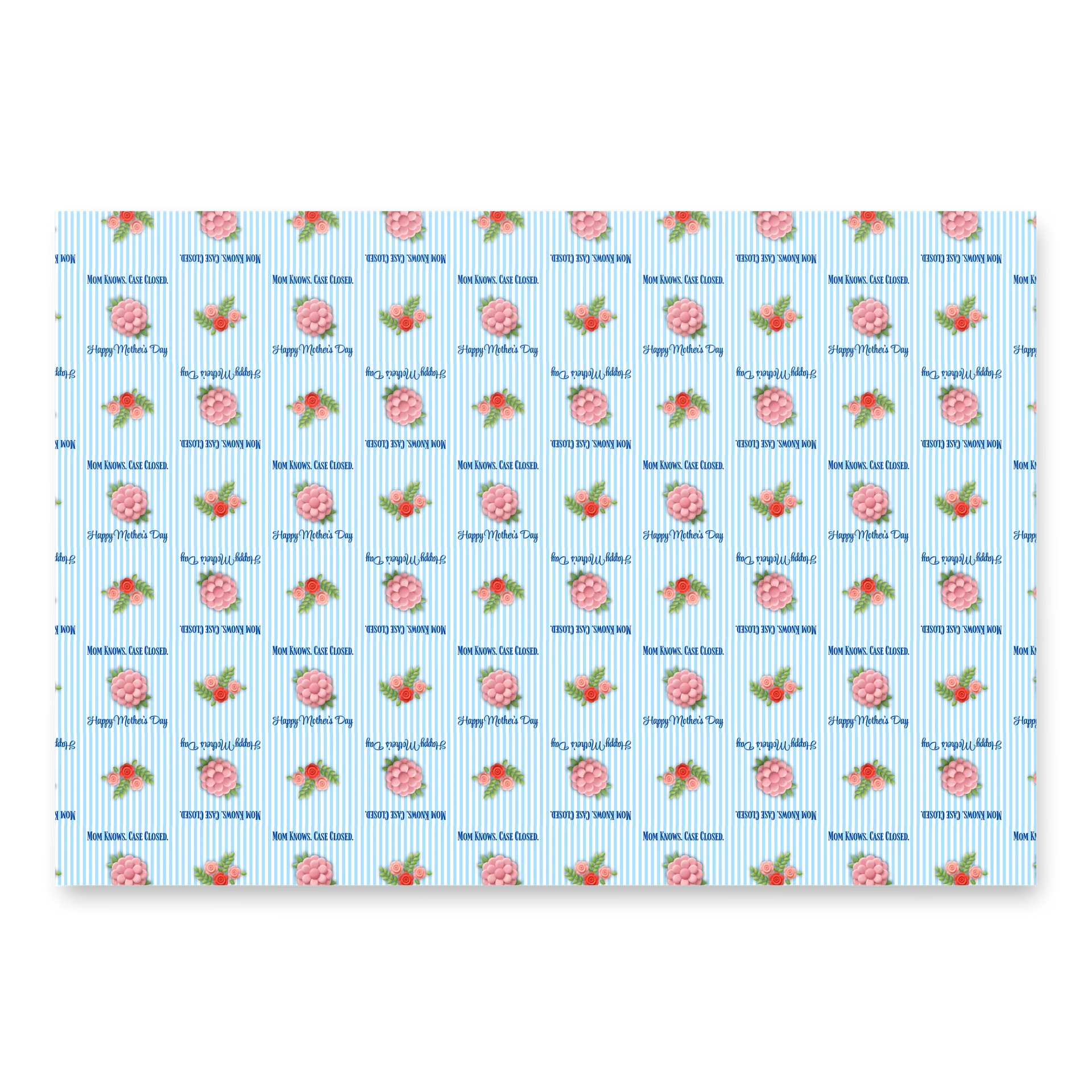 True Crime Mom Floral Gift Wrap Set product image (8)