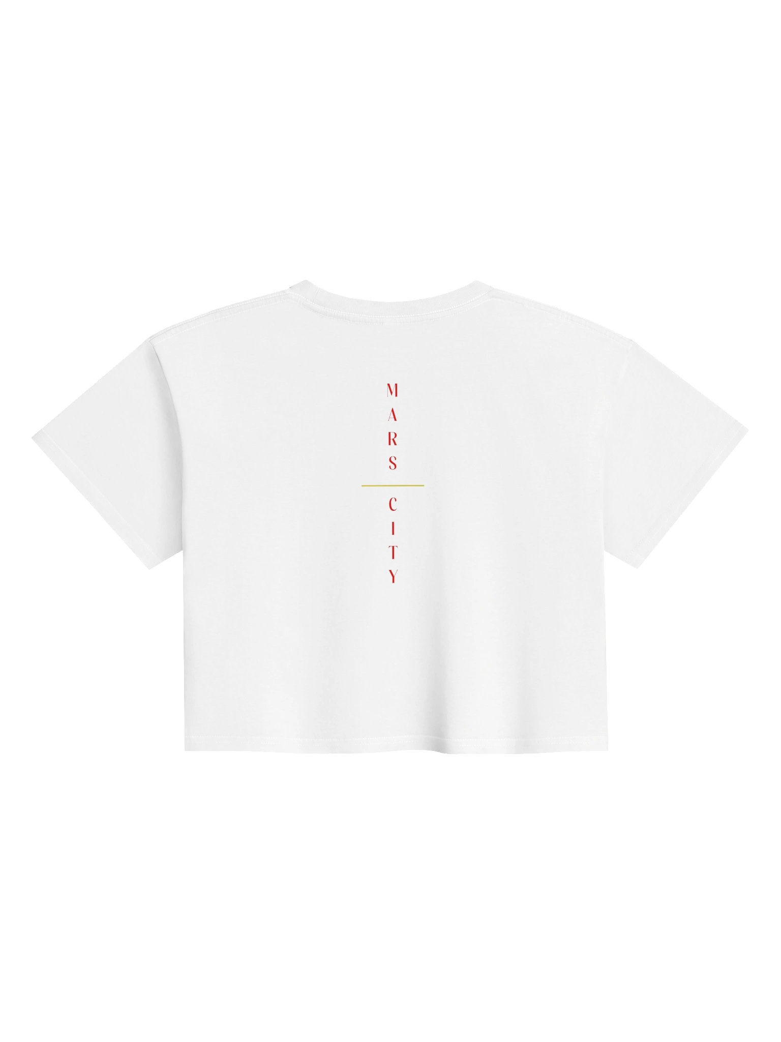 Ladies Cropped Mars City HX Bear Rockets Ketchup & Mustard Tee product image (8)