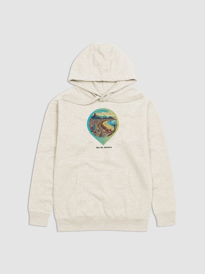 Coastal Cityscape Premium Hoodie | I Design Rio de Janeiro product image (2)
