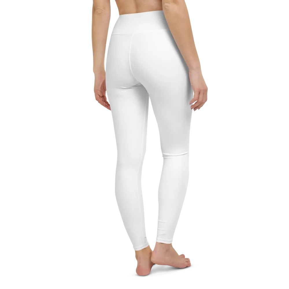 TDS Music Women's White High-Waisted Yoga Leggings product image (12)