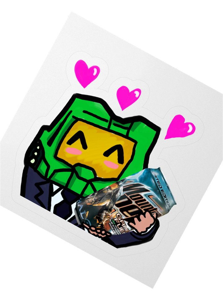 For the Love of Halo 3 Gamer Fuel! Sticker product image (2)