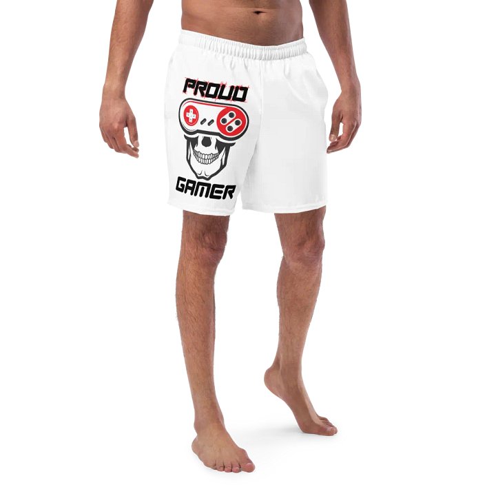 Eerie Gamer Friends All-Over Print Swim Trunks product image (1)