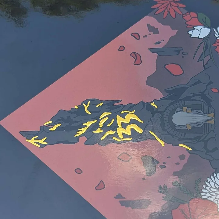 A5 Expedition 33 Gold Leaf Print product image (2)