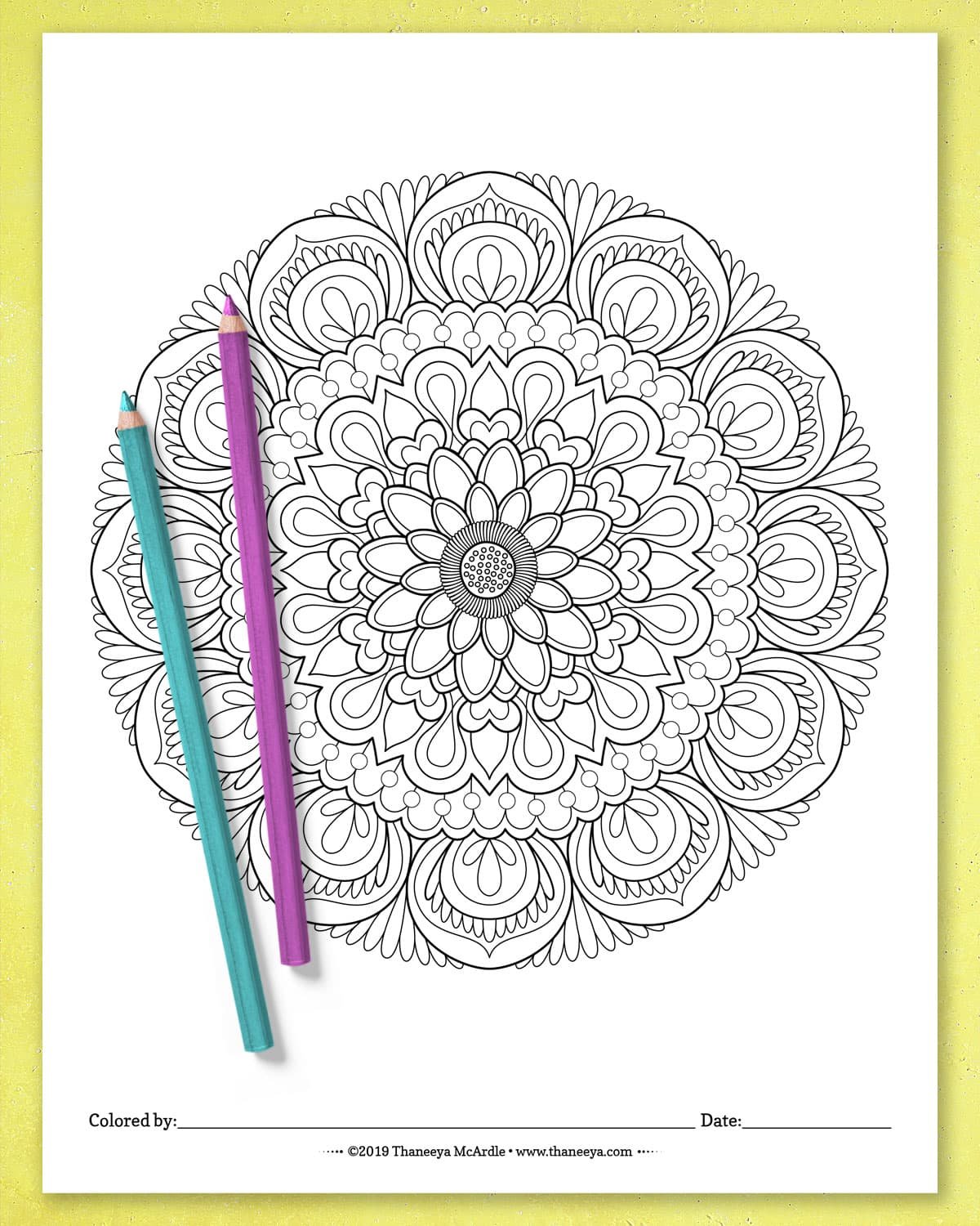 Detailed Mandala Coloring Pages product image (5)