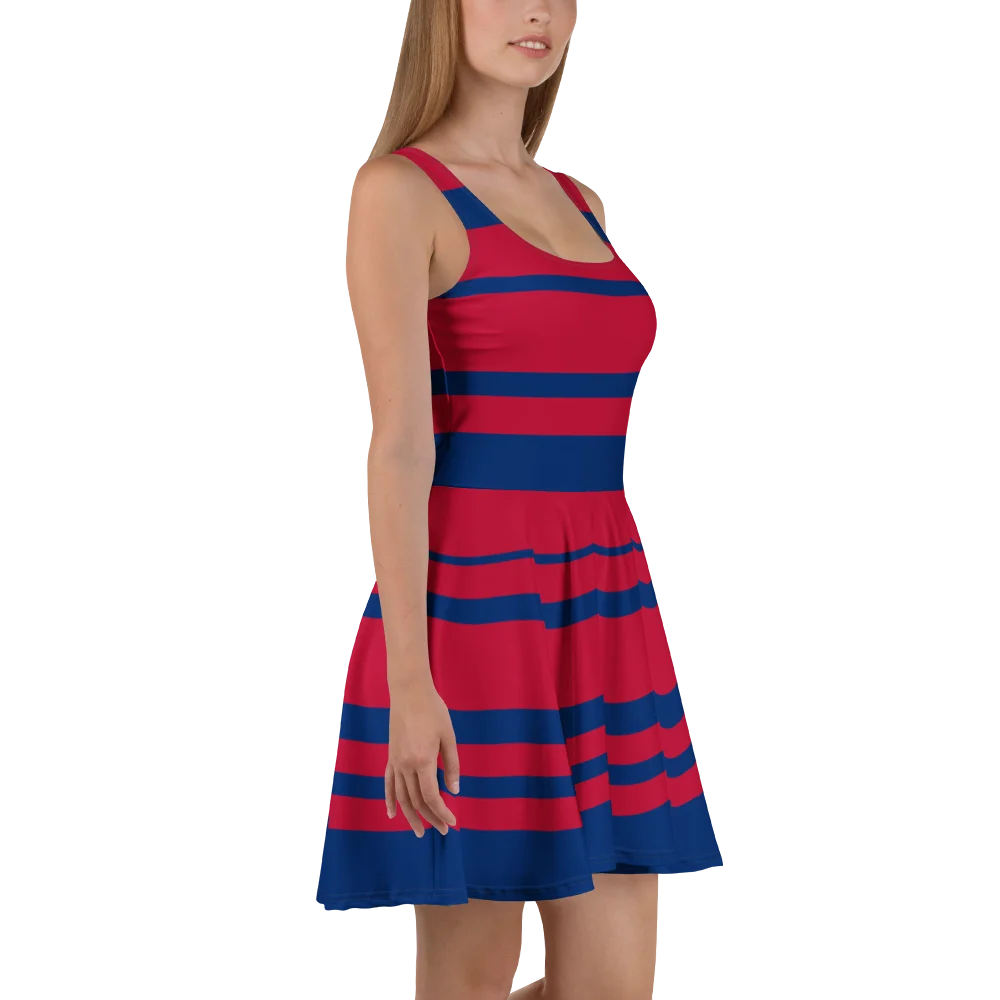 Blue & Red Stripe All-Over Dress product image (5)