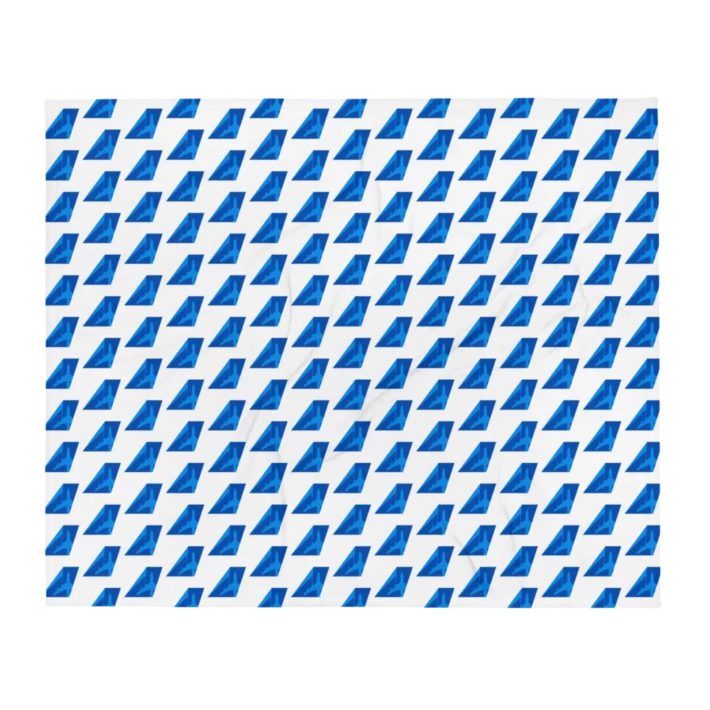 Economy-Class Flight Blanket - James Warren-Oliver Two-Tone Blue Tailfin product image (1)