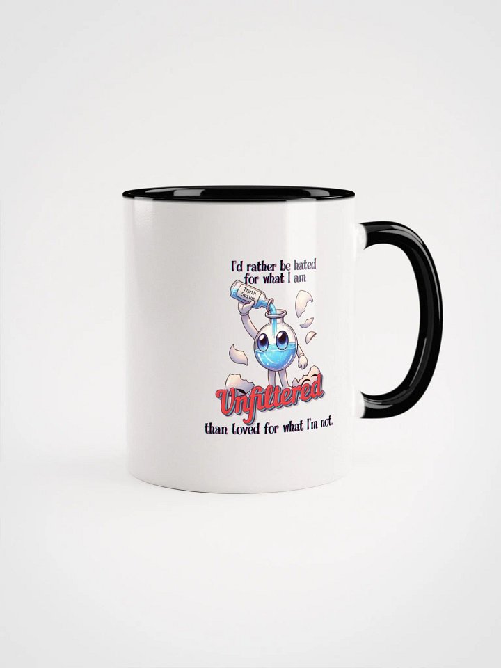Unfiltered Loved For What I AM Ceramic Mug with Color Inside product image (13)