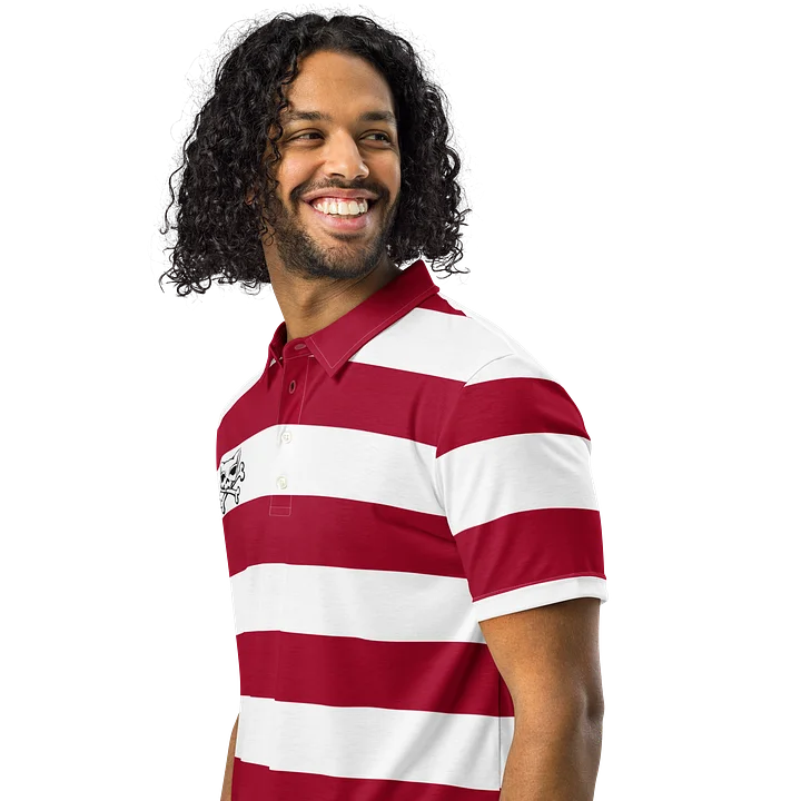 Red, Blaque and White Kat Skull Polo product image (2)