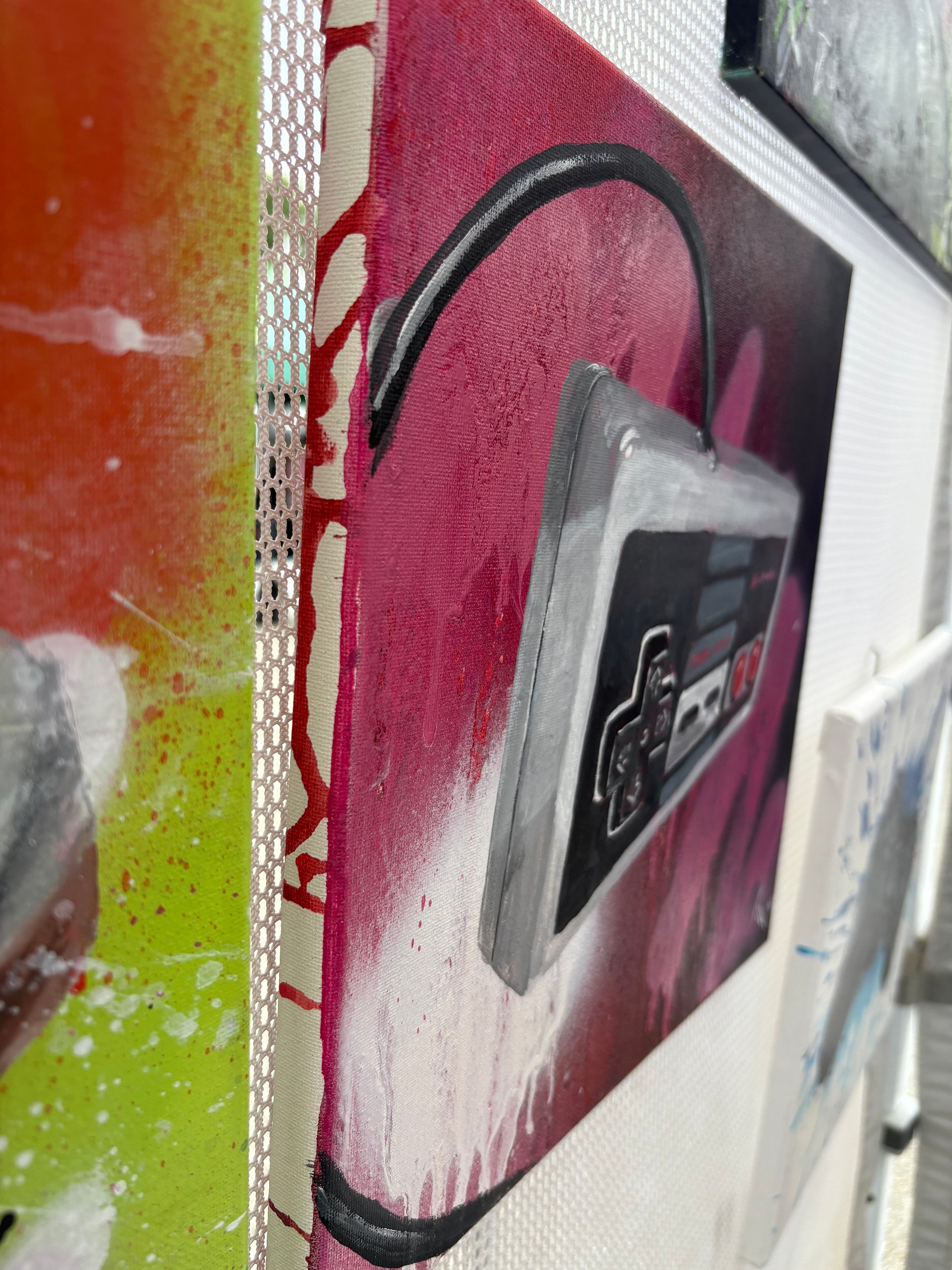 Hand painted 12x12 THE Classic Controller product image (4)