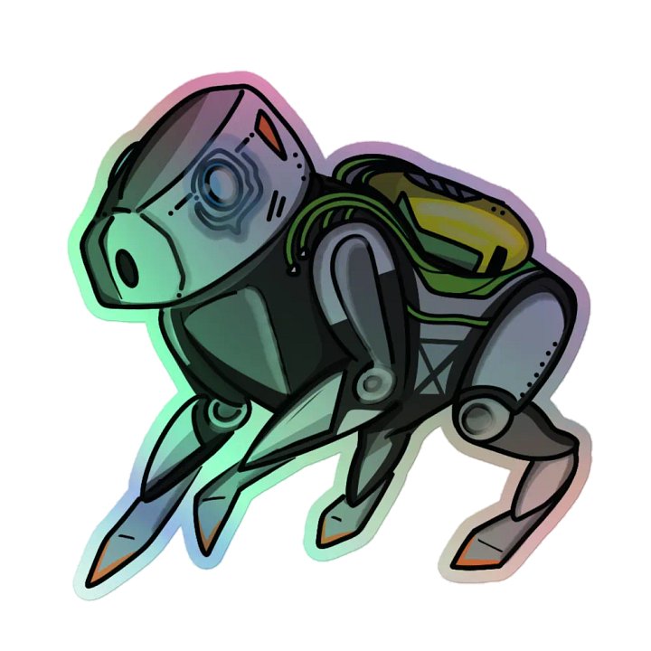 Robo Capy Holo Sticker product image (1)