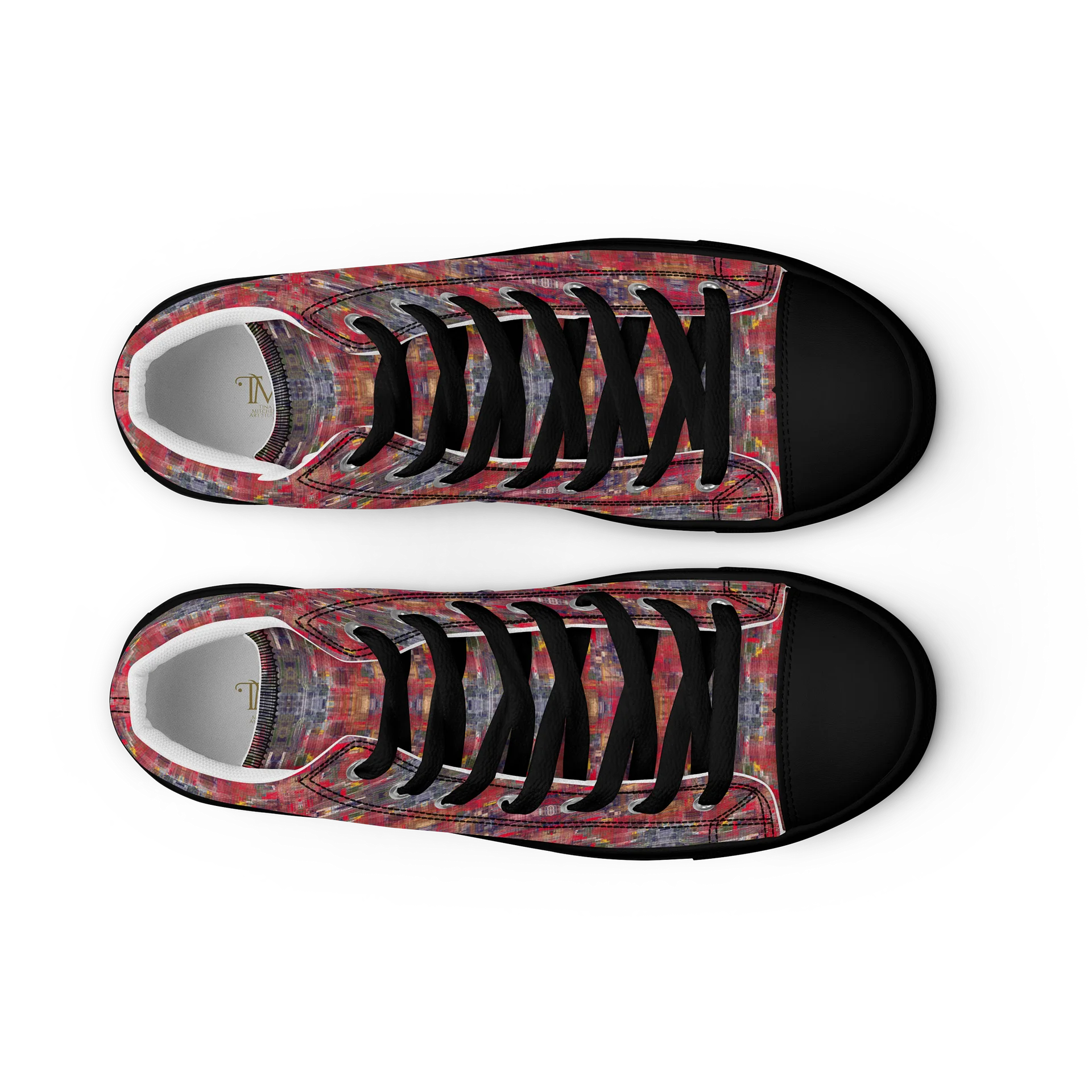 Ancestral Weave Men’s High Top Canvas Shoes product image (11)