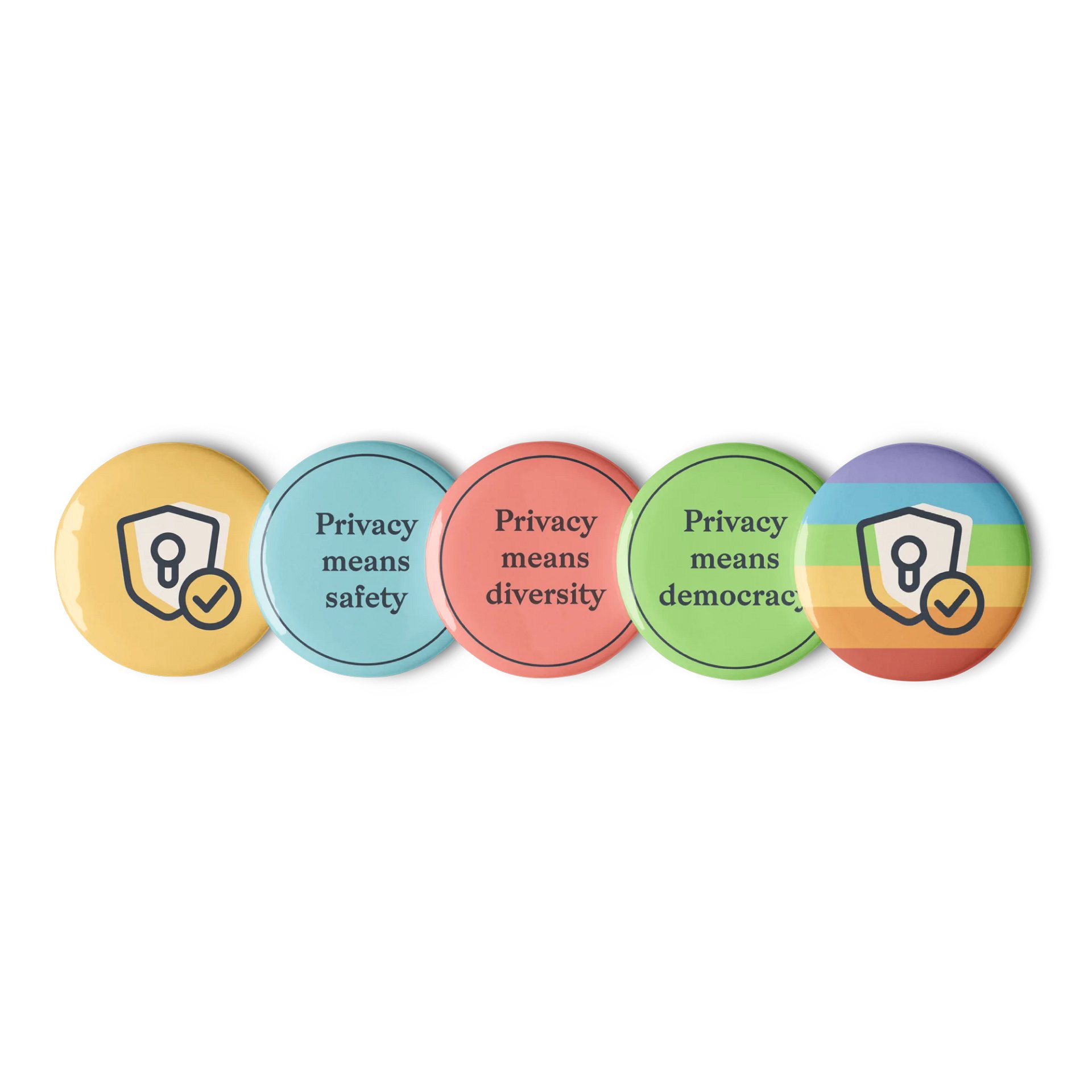 Privacy Means Many Things - Buttons Set 1 product image (2)