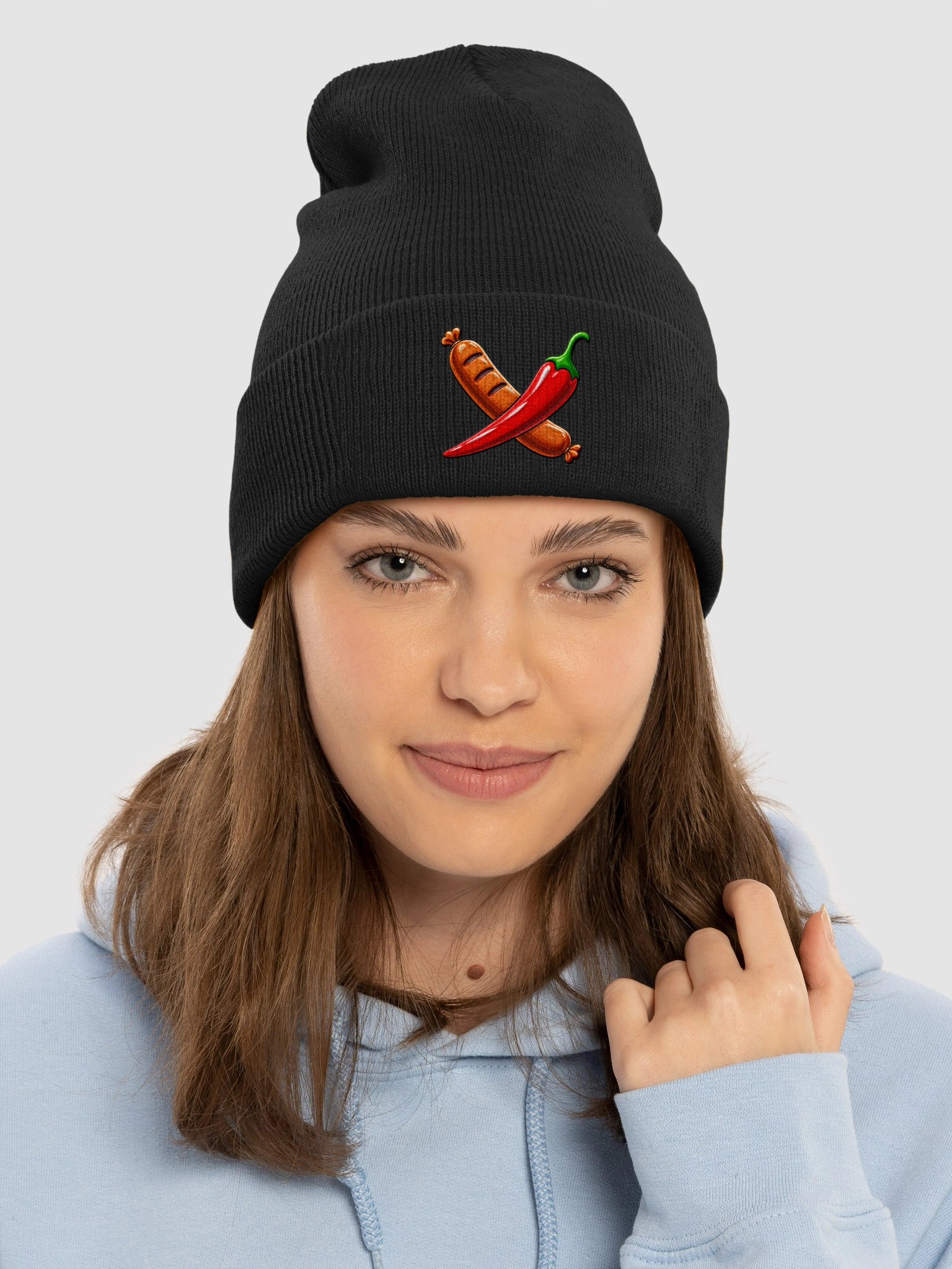 Larry & Sally Sausage & Peppers Unisex Beanie product image (3)