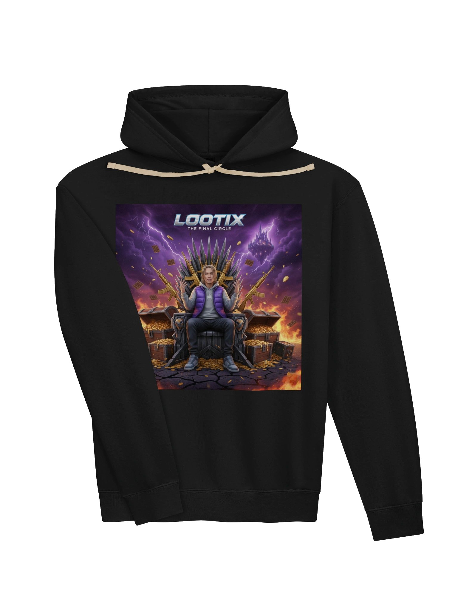 Lootix Limited Edition Premium Hoodie – Heavyweight Gaming Fleece Pullover product image (3)