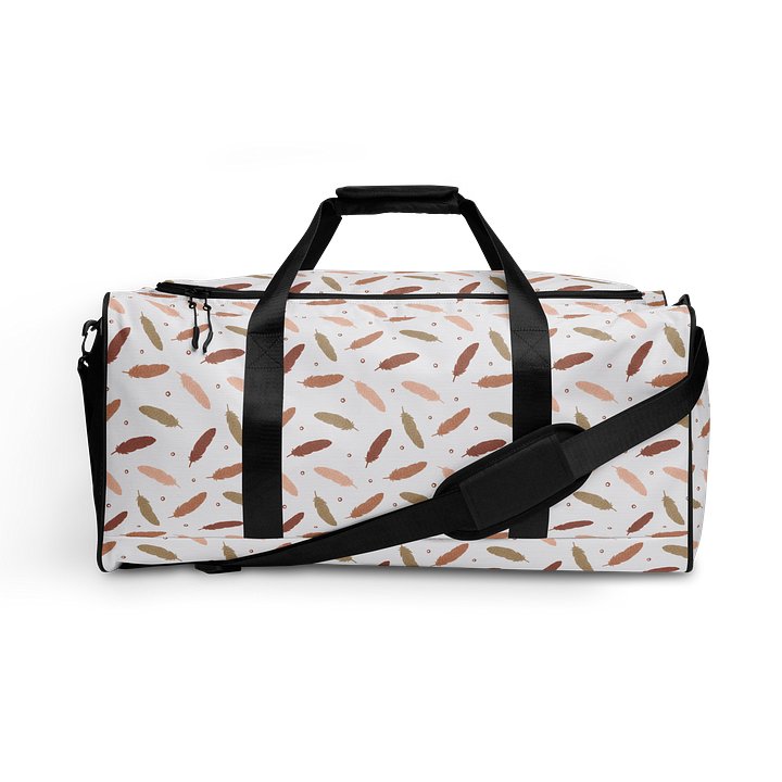 Mocha Mousse Feathers Duffel Bag product image (1)