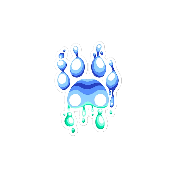 Gay Pride Lava Paw Sticker product image (2)