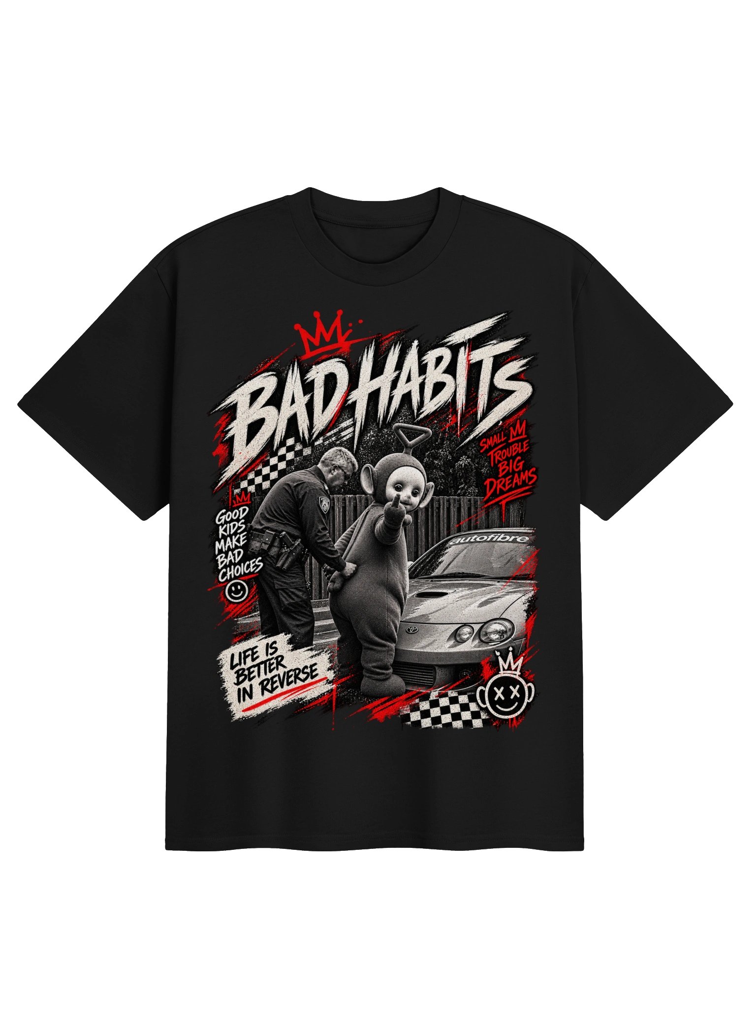 BAD HABITS – Vintage Street Racing T-Shirt product image (3)