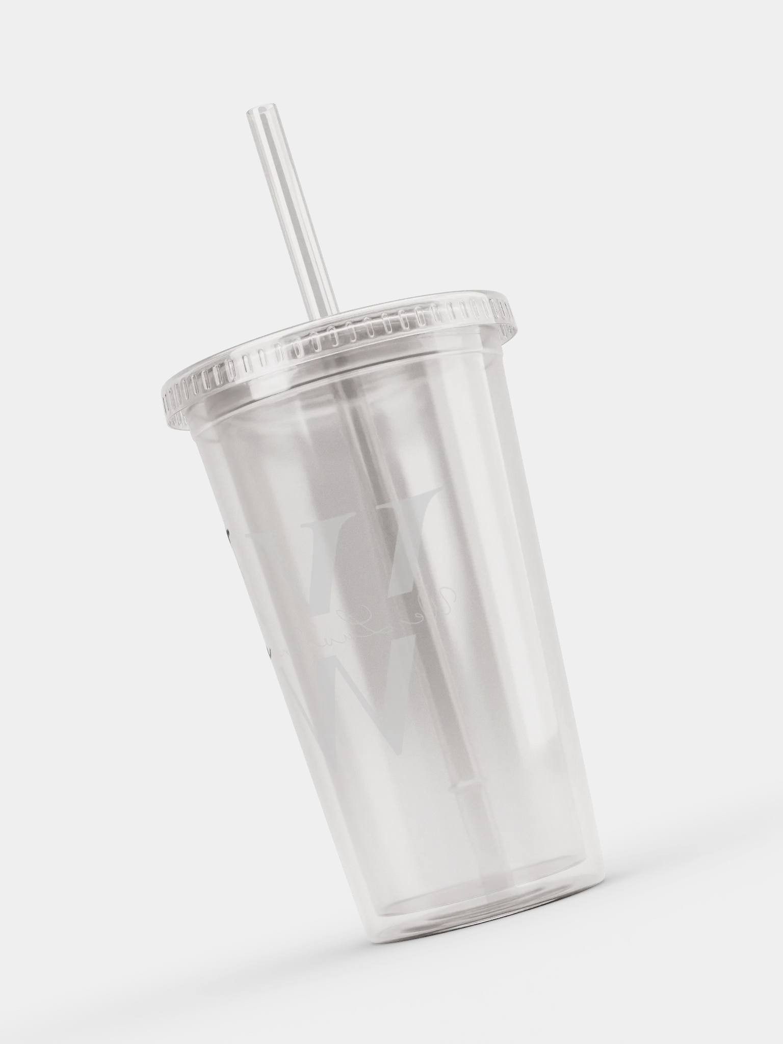 WLU Double Wall Clear Plastic Tumbler product image (8)