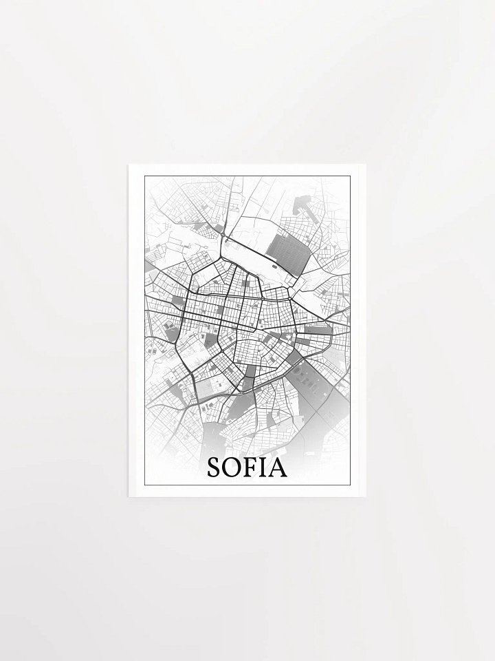 Sofia, Bulgaria, city map print product image (4)