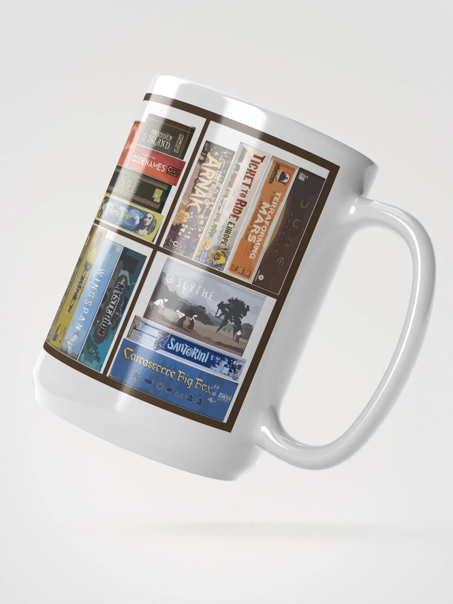 Board Game Collection Mug, large 15 oz Kallax Coffee Cup for Board Gamers product image (4)