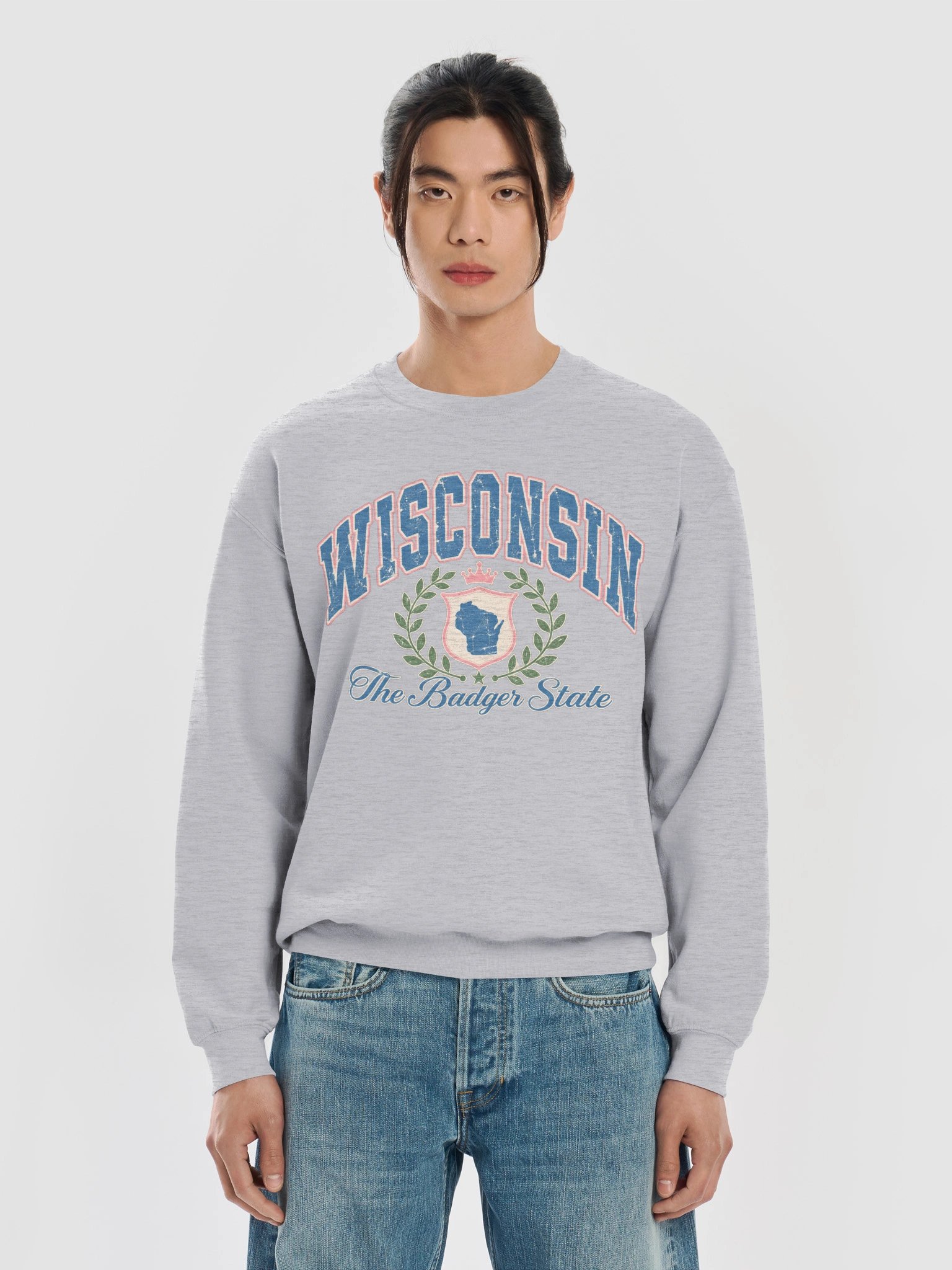 Wisconsin Badger State Crest Crewneck product image (15)
