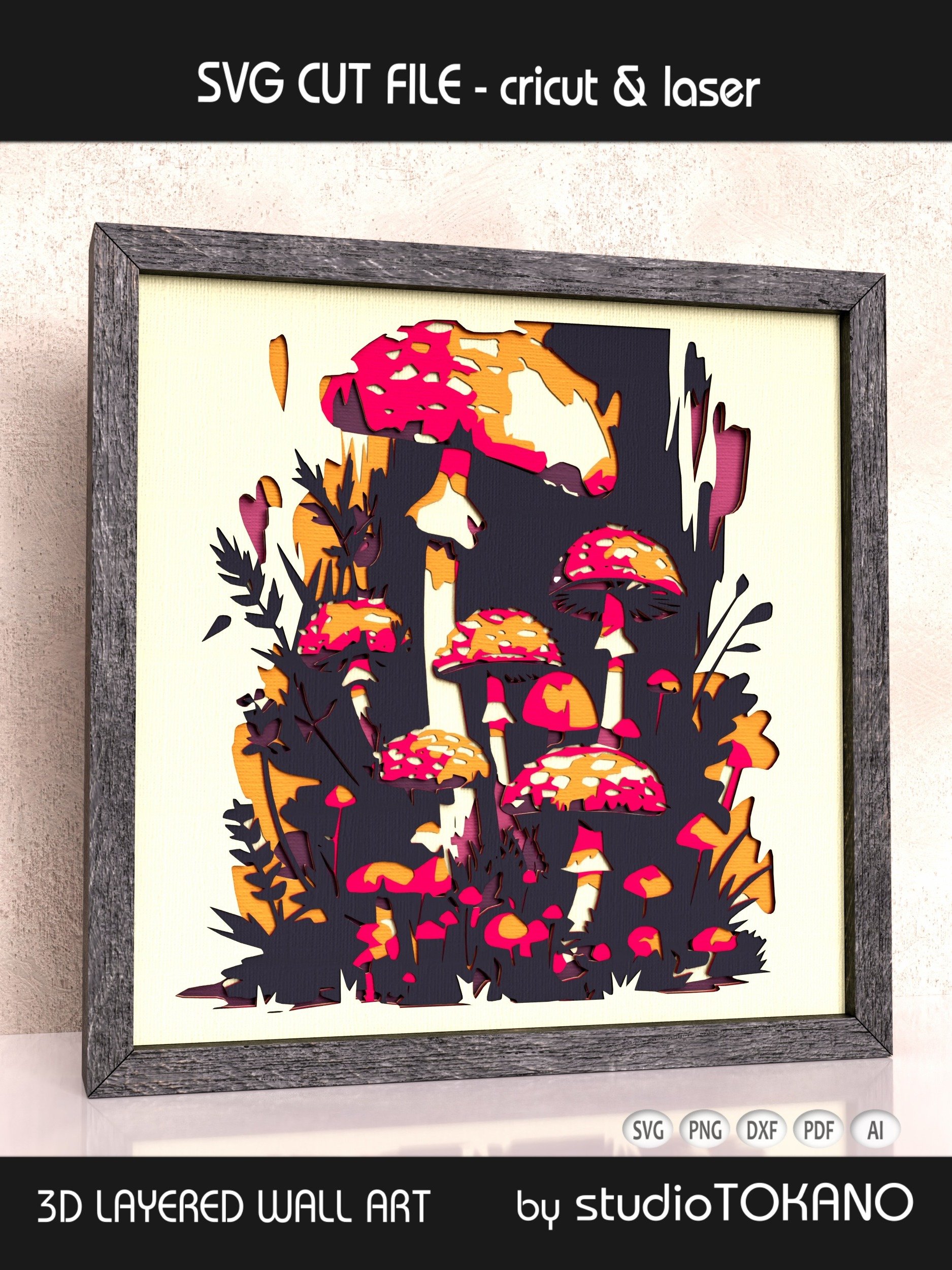 Enchanted Mushroom Shadow Box product image (4)