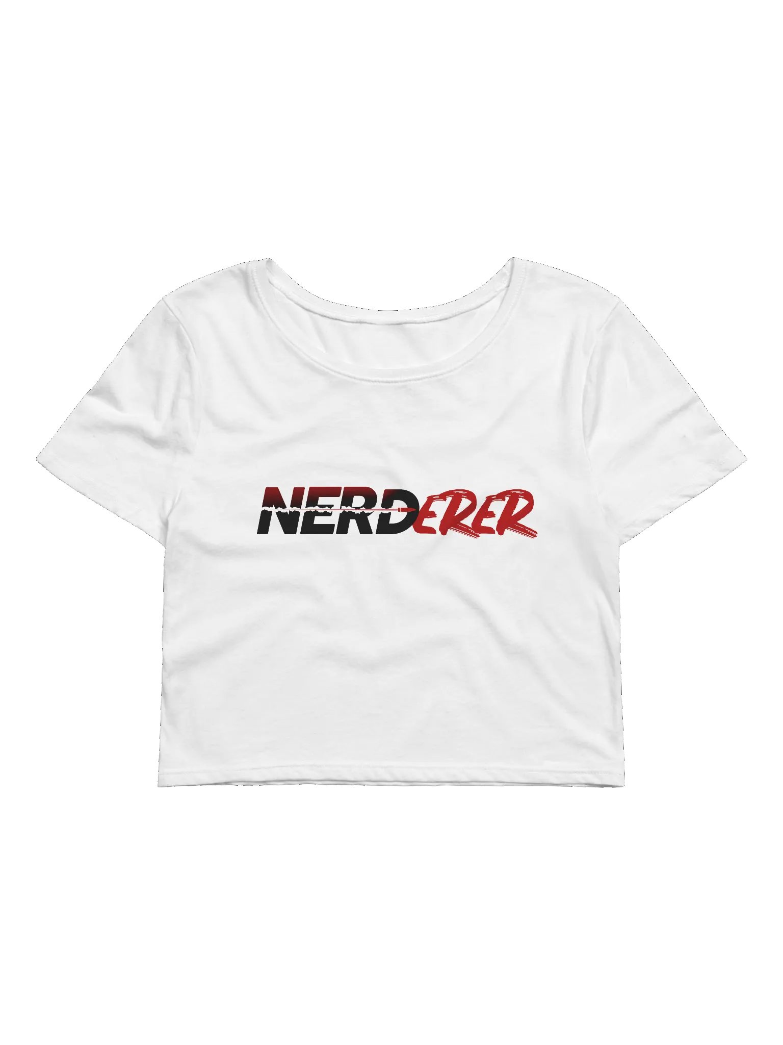 NERDerer Crop Tee (White) product image (1)
