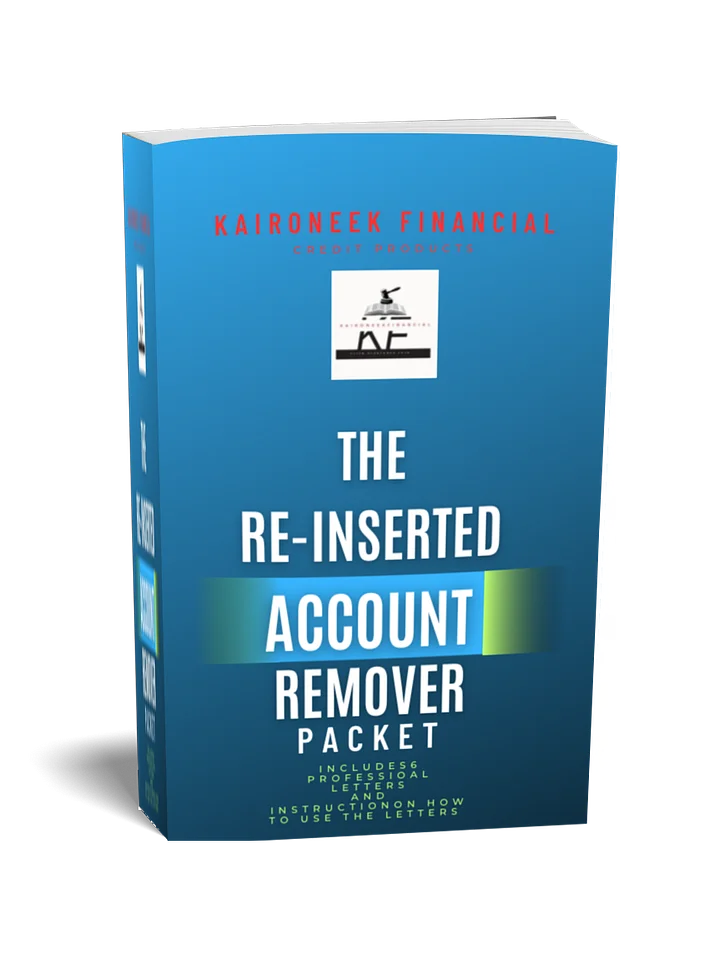 The Re-Inserted Account Remover Packet ( Letter Set) product image (1)