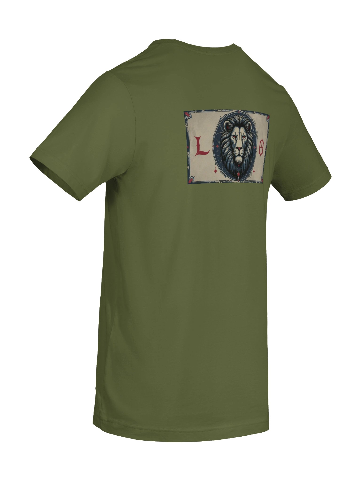 Gemini - Gothic Zodiac T-Shirt. Blue graphic on the back product image (3)