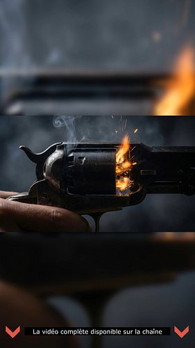 Imaginez tirer une balle... et que tout le barillet explose en même temps ! 🧨

C'était le cauchemar des premiers inventeurs c...