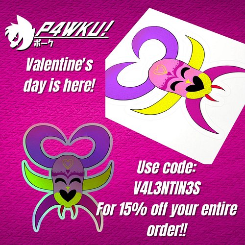 #Valentines came here to P4WKU! so why not share the love towards that #special someone with these unique #stickers!! Using t...