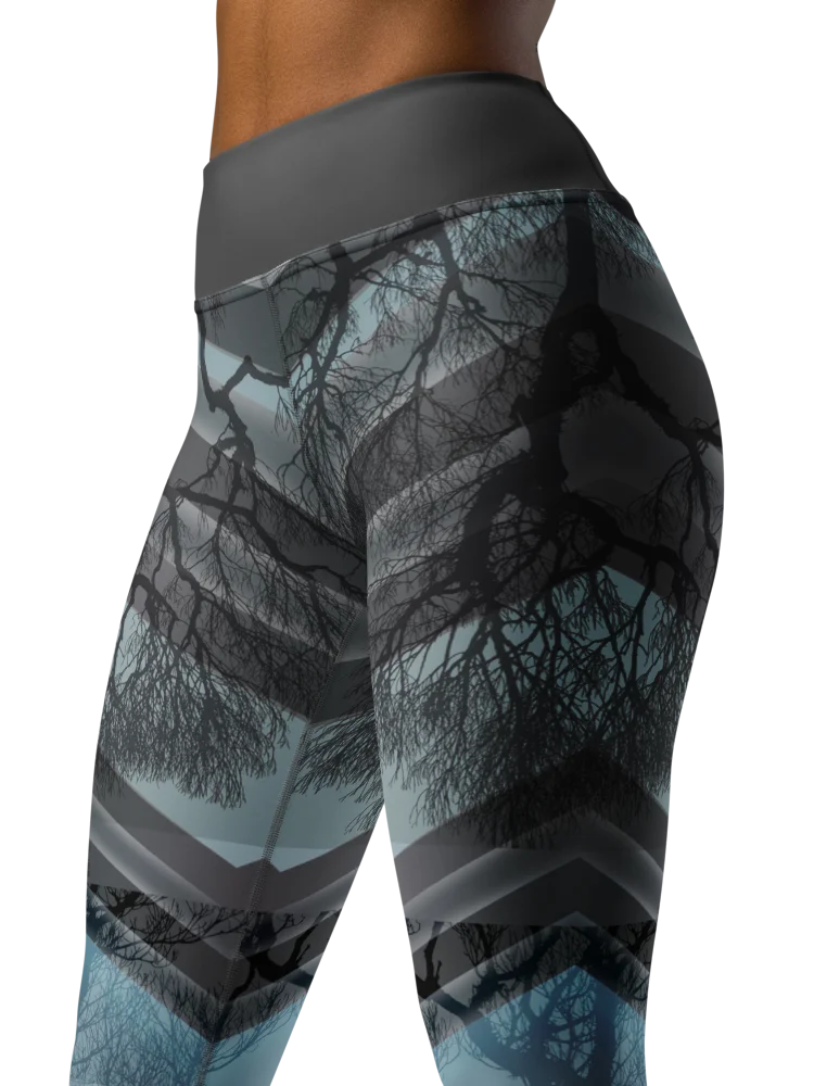 Gray Wood-Yoga Leggings product image (4)