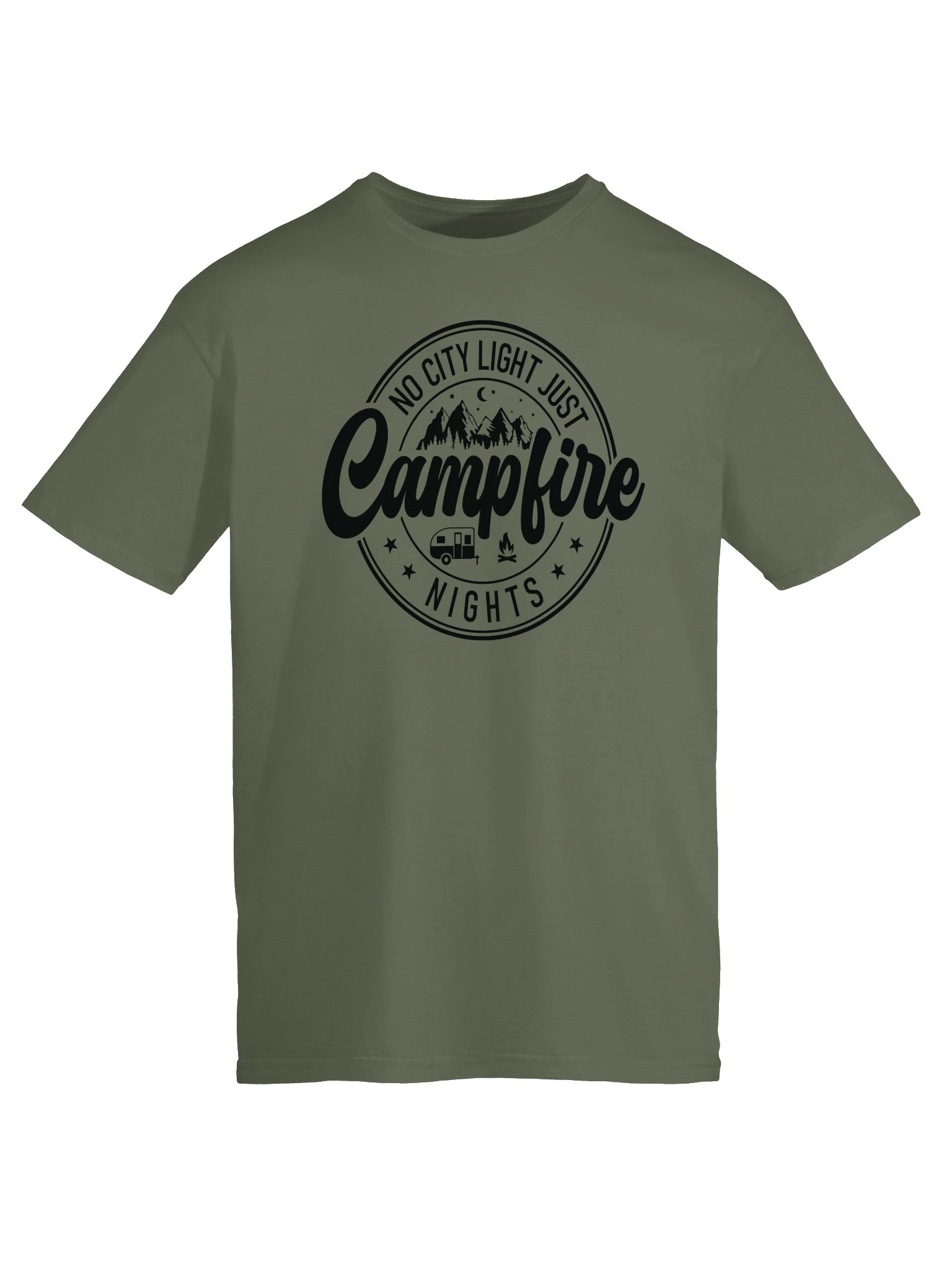 No City Light, Just Campfire Nights T-Shirt | Camping Tee product image (5)