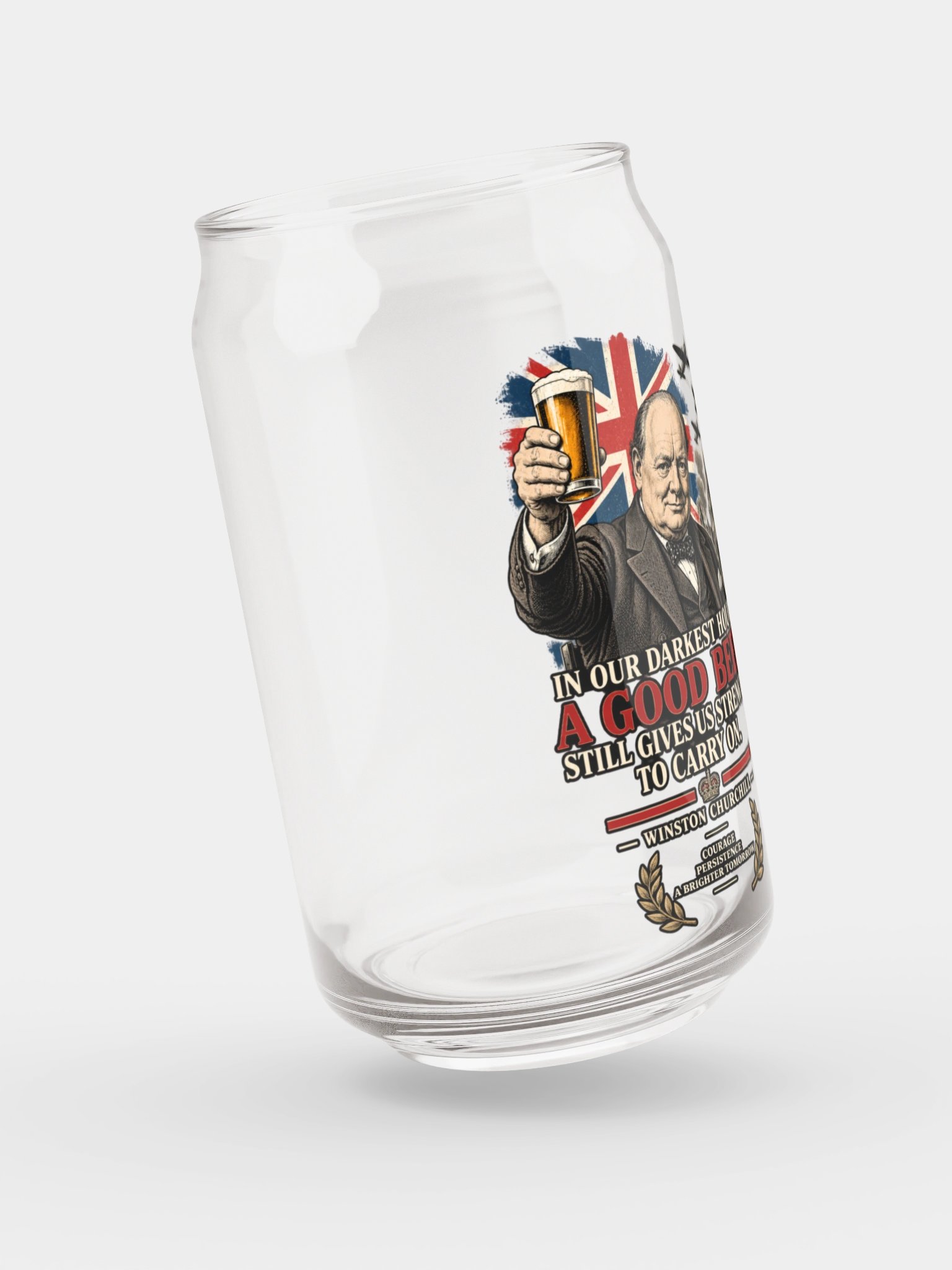 Churchill “A Good Beer” WWII Beer Glass product image (5)