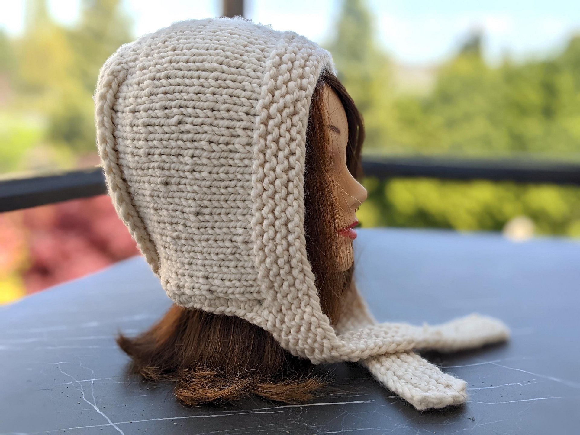 Super Bulky/Chunky Knit Bonnet Pattern product image (6)