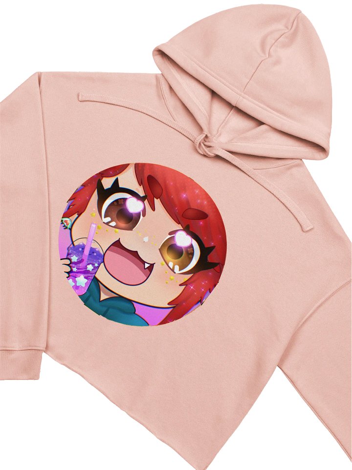 Boba Tea Pearl Fleece Crop Hoodie product image (1)