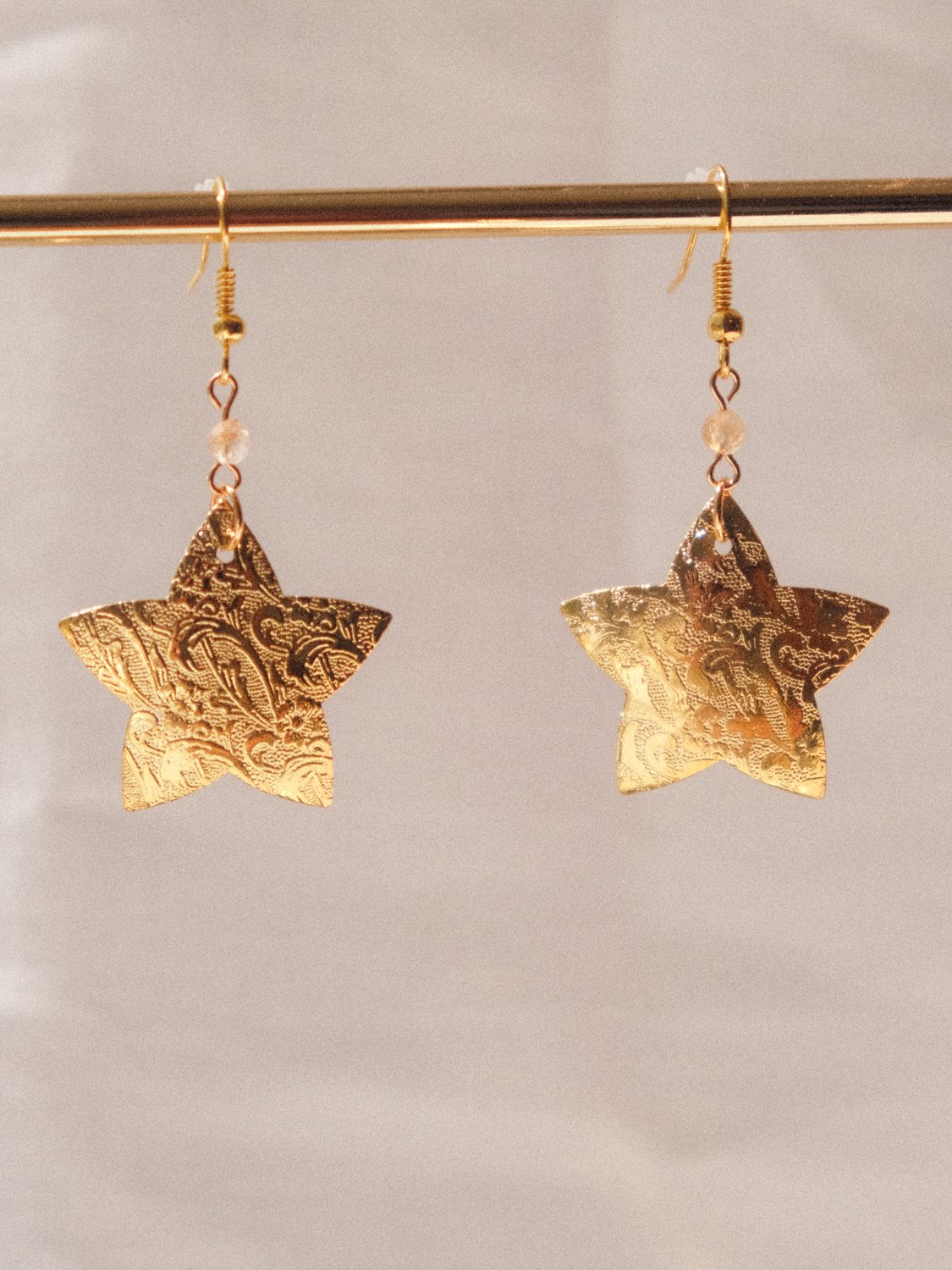 Golden star - Citrine earrings ⭐️ product image (3)