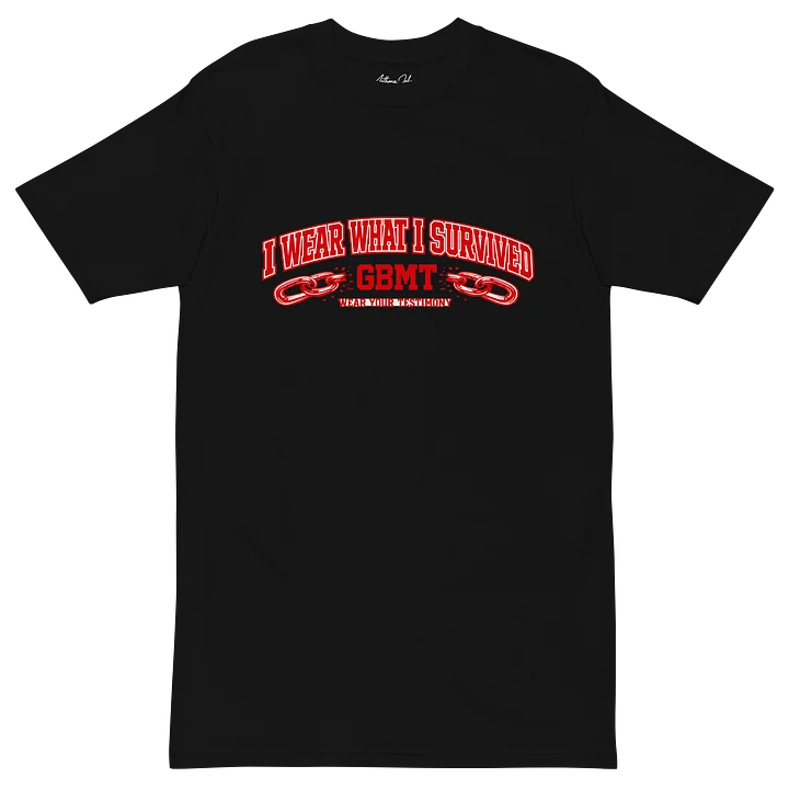 I Wear What I Survived Black GBMT Tee product image (2)