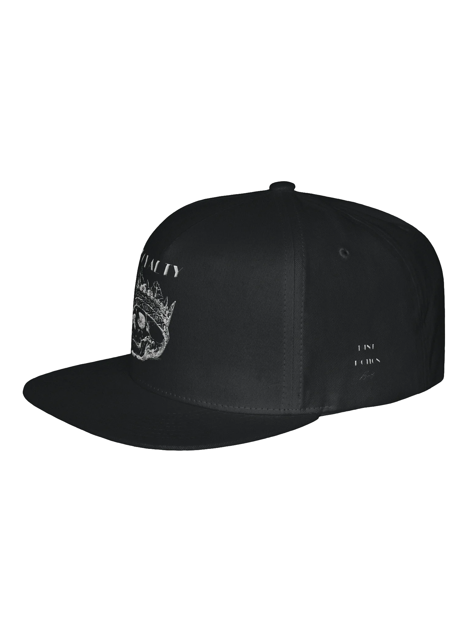 Royalty Series White Print Snapback Cap product image (4)